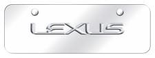 Lexus Emblem 3d Chrome Logo Mirror Polished Mini License Plate Official Licensed