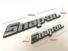 Two Snap-on Tools 3d Chrome Badges Tool Box Logo Decal Snap On Sticker 2 Sizes