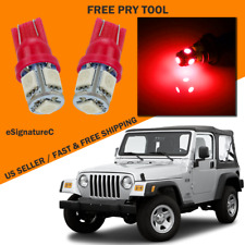 8 X Red Led Interior Light Package For 2000 - 2006 Jeep Wrangler Tool