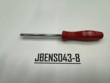 Snap-on Tools Usa New Red 316 Mini Hard Grip Flat Head Screwdriver Sdd306ar