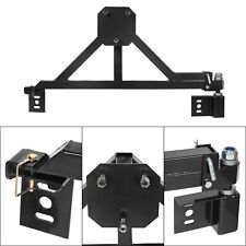 Black Spare Tire Carrier Mount W Drop Down Option Bolt-on For All Hummer H2