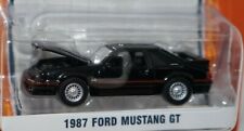 1987 Ford Mustang Gt Gl Muscle 5.0 Foxbody Black 87 164 Diecast Greenlight