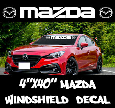 Mazda Logo Windshield Banner Vinyl Sport Premium Decal Racing Sticker 4x40