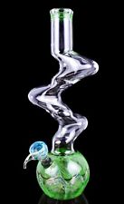 15 Tall Triple Zong Bong Glass Water Pipe Helix Hookah Wig Wag Bubbler Usa