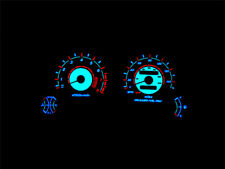 Jdm White Face Rotary Style Glow Gauge Overlay For 1987-1993 Toyota Supra Turbo
