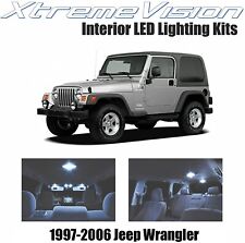 Xtremevision Interior Led For Jeep Wrangler 1997-2006 4 Pieces Cool White...