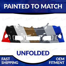 New Painted To Match Unfolded Front Bumper For 2012 2013 2014 Toyota Camry Se