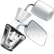 For 1973-1991 Chevy Gmc Truck Chrome Manual Side View Mirrors Lh Rh Pair Set