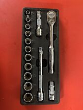 Snap-on Tools 15 Pc 38 Drive Metric 12-point General Service Socket Set Usa