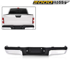 Chrome Complete Rear Steel Bumper Assembly Fit For 2009-2014 Ford F150 Truck