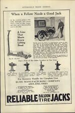 1927 Paper Ad Car Auto Reliable Hydraulic Jack Tire Blackhawk Socket Wrench