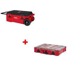 Milwaukee 48-22-8428 Packout Rolling Tool Chest W 48-22-8430 Packout Organizer