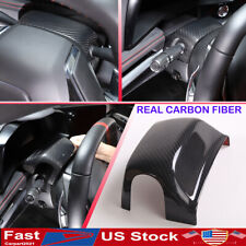 Dry Real Carbon Fiber Steering Wheel Base Trim Cover For Corvette C8 Z06 20 Us