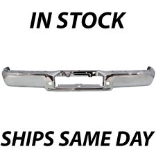 New Chrome - Steel Rear Step Bumper Face Bar For 2004 2005 2006 Ford F150 Truck
