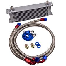 Oil Cooler Filter Relocation Kit Fit For Universal 13 Row An10 Engine Sliver