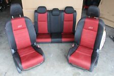 2014-2015 Honda Civic Si Coupe Oem Premium Red Inserts Seats Set Front And Rear