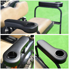 Universal Rear Seat Arm Rest Cup Holder Black For Ezgo Club Car Yamaha Golf Cart