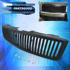 For 07-13 Chevy Silverado 1500 Vt Front Bumper Hood Vertical Grill Grille Black