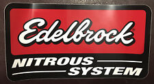 Edelbrock Nitrous Systems Racing Decal Sticker Drags Nhra Lsx Hotrods Nmra Ihra