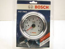 Bosch Fst7903 3-38 Sun Super Tach Ii Tachometer White Chrome Bezel