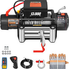 13000lbs Electric Winch 12v 85ft Steel Cable Off-road Utv Truck Towing Trailer