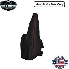 Real Black Leather Hand Emergency Parking E-brake Boot For 2005-2013 Corvette C6