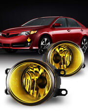For Toyota Rav4 Corolla Camry Fog Lights Yellow Glass Lens Replace Lamp 1 Pair