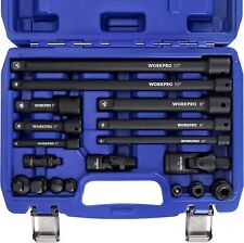 Workpro 18-pcs Drive Tool Accessory Set 143812 Socket Adapter Extensions