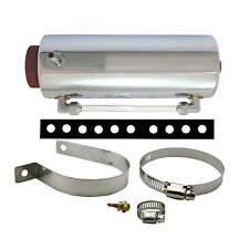 24 Oz Power Steering Remote Reservoir Tank With Level Indicator Aluminum Chrome