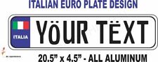 Italian Italy European Eec Aluminum License Plate Custom Personalized Italia