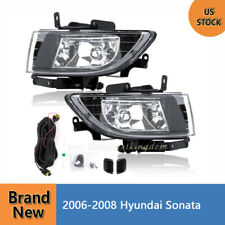 Clear Fog Lights Driving Bumper Lamps Pairswitch Fits 2006-2008 Hyundai Sonata