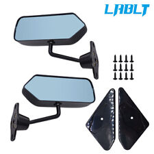 Lablt Car Racing Rearview Side Wing Mirrors Universal F1 Style Convex Glass