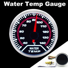 18 Npt Water Temperature Temp Gauge Pointer Meter W Sensor Led 52mm Universal
