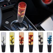 Vip 20cm Jdm Clear Real Flowers Manual Gear Stick Shift Knob Lever Shifter