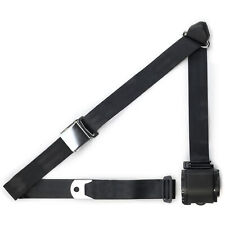 Black Aviation Shoulder Safety Belt - Front Seat Retrobelt Seatbelt Classic