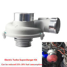 Universal Electric Turbo Supercharger Kit Air Filter Intake Engine Protection