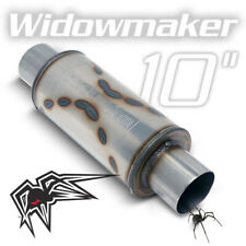 Black Widow Exhaust Bw0013-3 Stainless Steel Round Exhaust Muffler