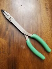 New Snap On 408cf - 9 Green Stork Bent Needle Nose Pliers Free Shipping