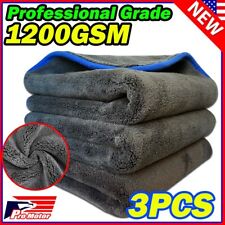 3 Fluffy Microfiber Cleaning Cloth No-scratch Rag Car Polishing Detailing Towel