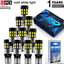 10pcs T10 168 194 Led License Plate Light Bulbs Interior Bulbs White For To Jeep