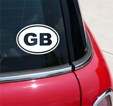 Euro Gb Great Britain Country Code Decal Sticker Car Wall Oval Not Two Colors
