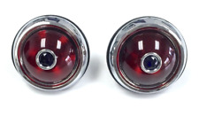 Hot Rod Tail Lights Glass Lenses With Blue Dots Pair Fits 1950 Pontiac Style