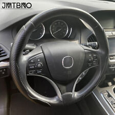 15 Steering Wheel Cover Carbon Fiber Non-slip Auto Accessories Black For Acura