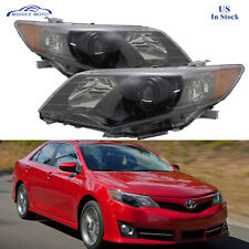 Leftright Black Projector Headlights Headlamps For 2012-2014 Toyota Camry