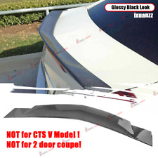 For Cadillac Cts 2008-2013 Sedan 4 Door 1pcs Rear Trunk Spoiler Lip Gloss Black