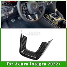 Real Carbon Interior Steering Wheel Decor Cover Trim For Acura Integra 2022-2024