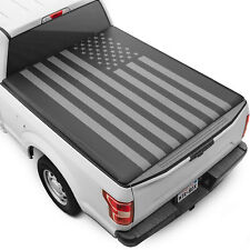 Flag Tonneau Cover For Chevy Silveradogmc Sierra 07-18 5.8ft Bed Soft Roll