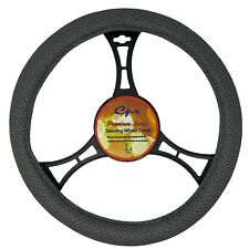 Premium Mesh Grey Breathable Large Steering Wheel Cover 16