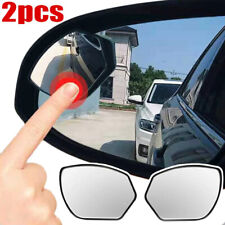 2pcs 360 Degree Hd Blind Spot Mirror Adjustable Car Rearview Convex Mirror Wide