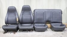 1997-1999 Chevrolet Camaro Graphite Gray Front Rear Leather Seats Used Gm